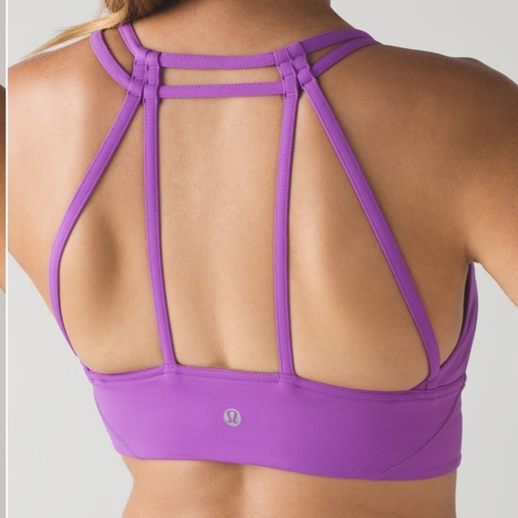 Lululemon As You Like Bra Moonlit Magenta purple size 4 small adjustable padded - Picture 3 of 10